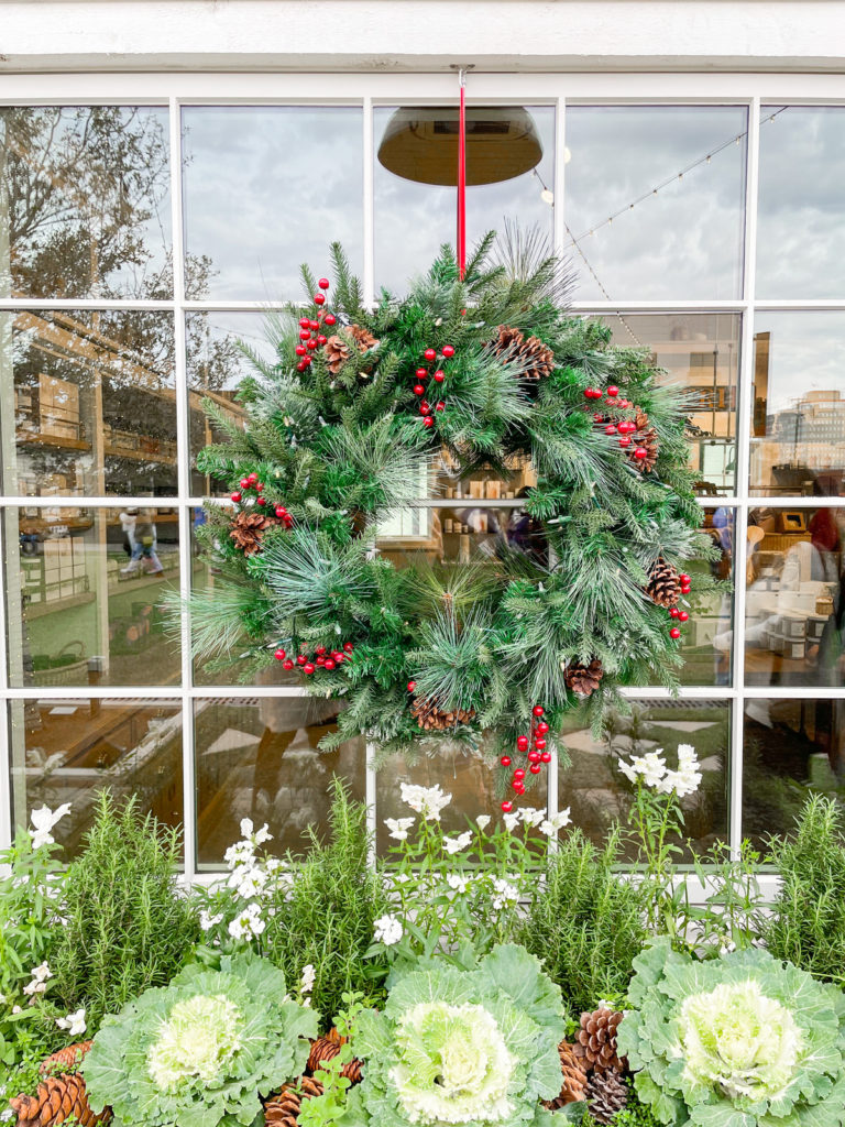 christmas wreath at Magnolia