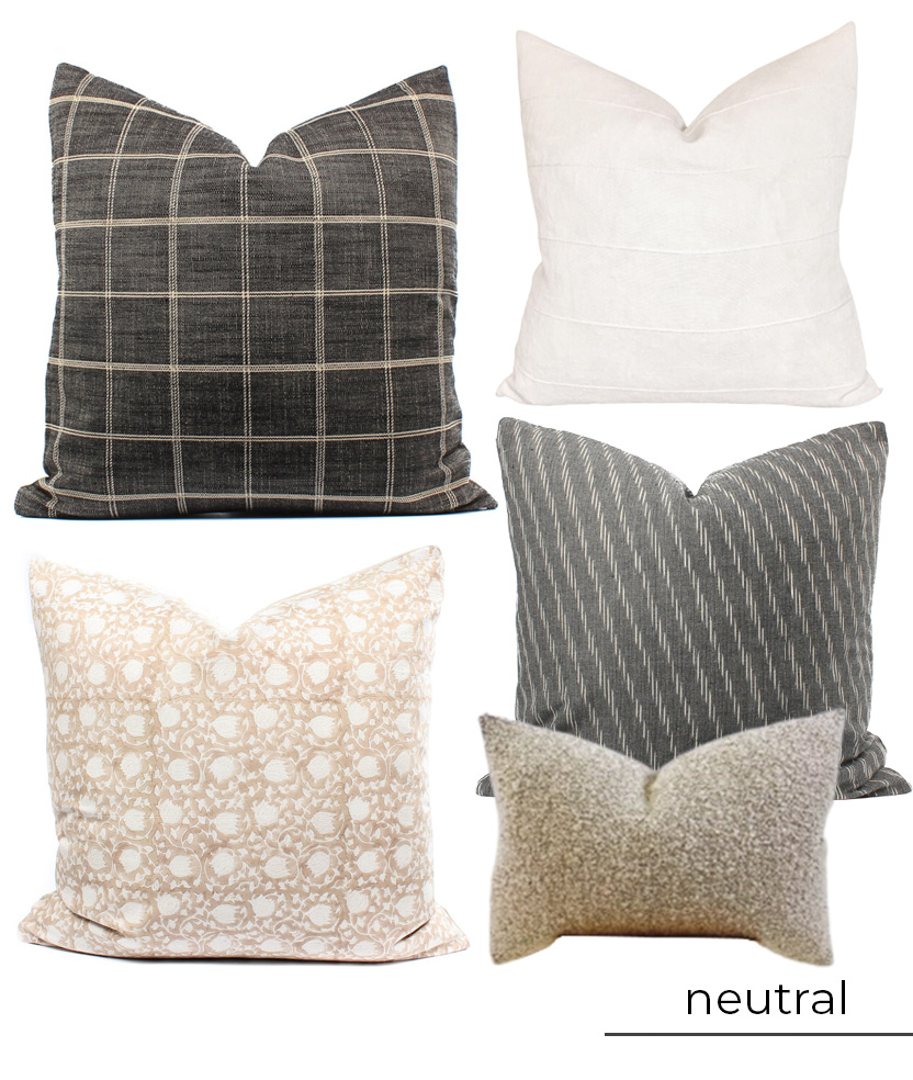 throw+pillow+styling+neutral+gray+oatmeal+beige
