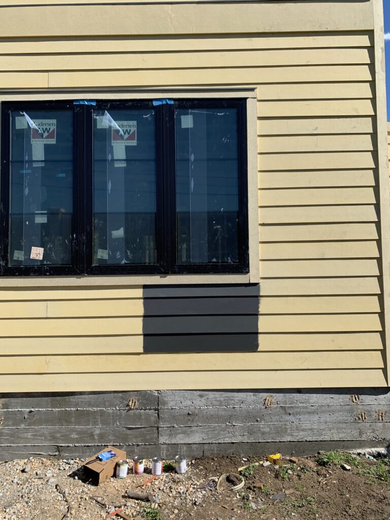 New Build Exterior Paint Samples