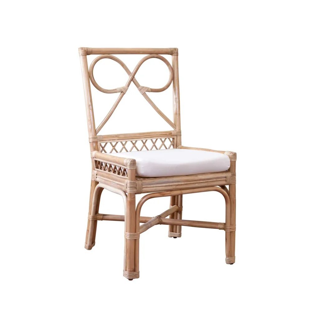 coastal wicker bow chair