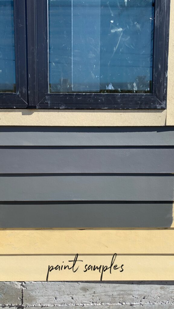 New Build Exterior Paint Samples