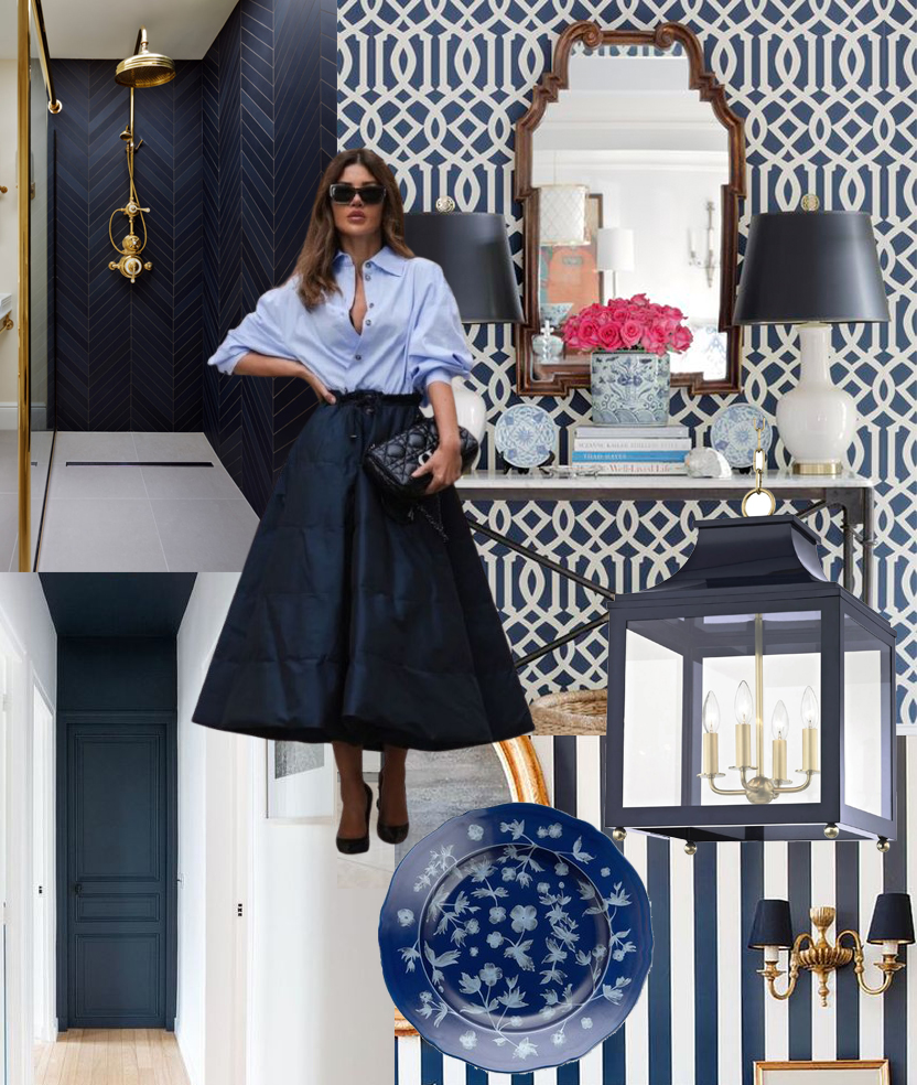 Nuela Designs Navy Mood and Style Board Inspiration