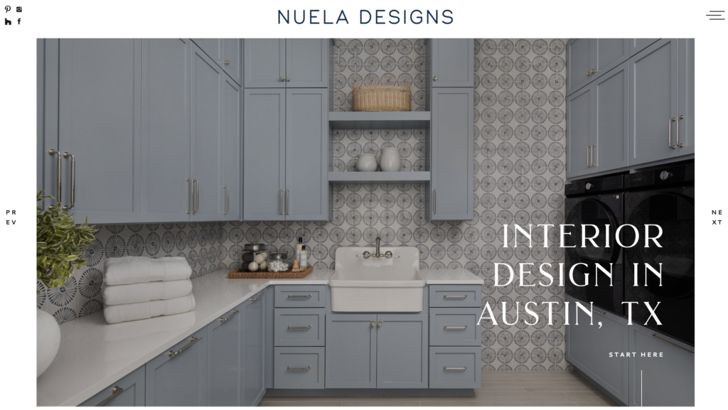 Nuela Designs_Interior Designer Website_Austin, Texas