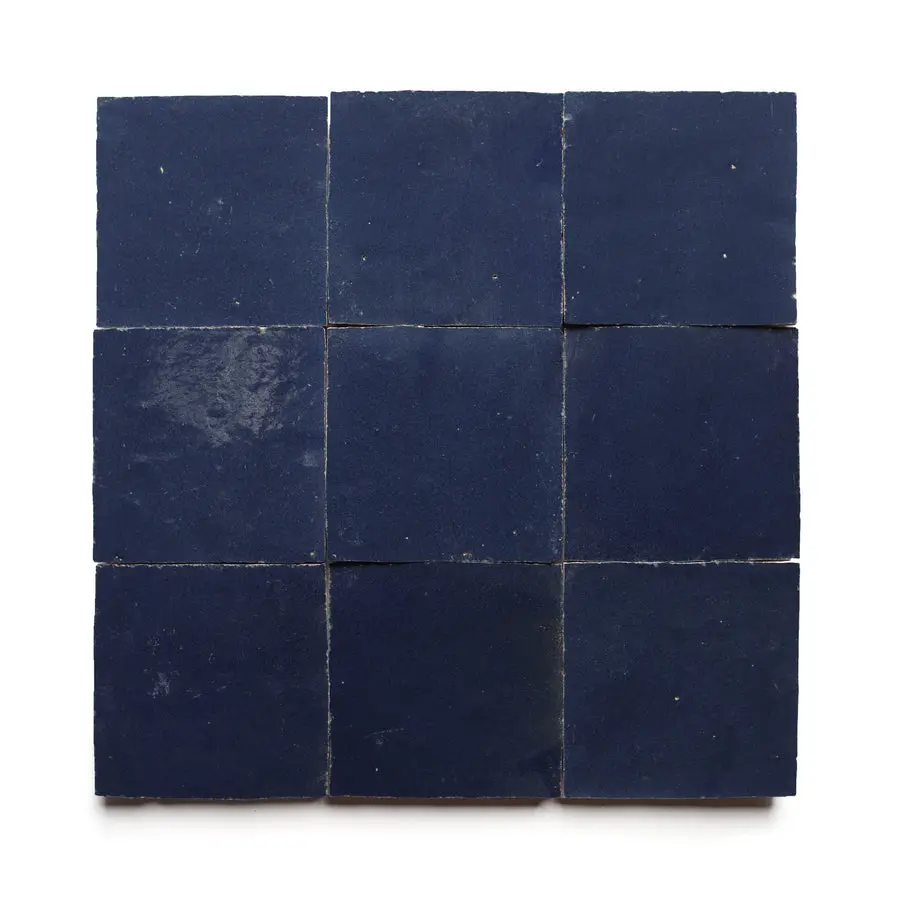 square 4x4 navy tile