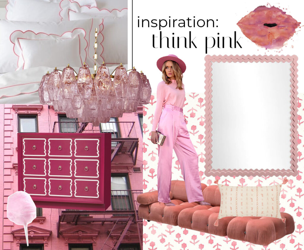 Nuela Designs Think Pink Mood and Style Board